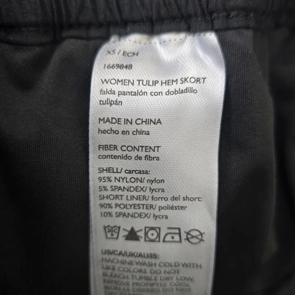 Women's Eddie Bauer Tulip Hem Skort XS Black - Picture 5 of 7